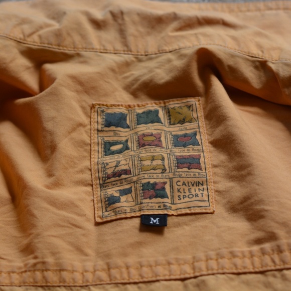 CALVIN KLEIN - 90s Yellow Light Coat - Picture 3 of 3